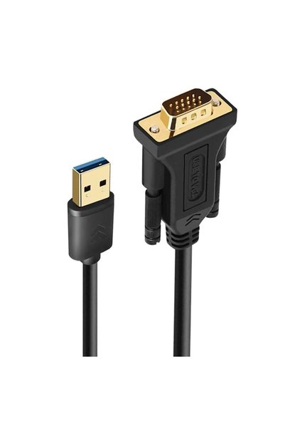 OEM Cablu adaptor USB 3.0-VGA tata-mama 1.5m fara JACK 3.5 mm audio