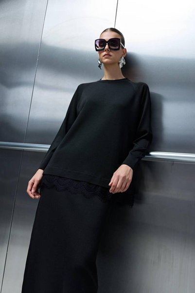 Generic Brand Triko Skirt Suit