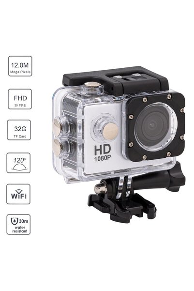 OEM Camera de Actiune, Full HD, Wifi, 30 Fps, Display 2 inch, 5 MP, Silver