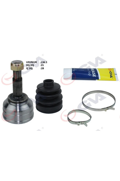 GVA Aks Kafası Diş Ön Dacia Logan 2006 Sandero 2008 1.4-1.6 21X28X49 137.5MM