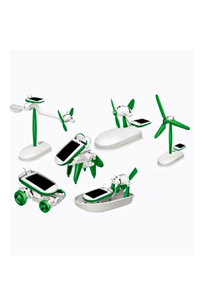 OEM Jucarie robot solar pentru copii, 6 in 1, Verde