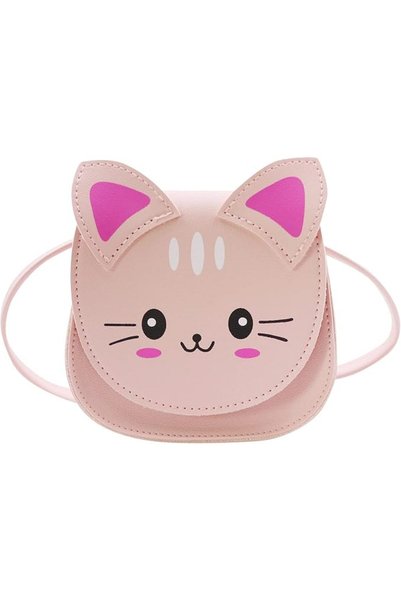 SWIUKPHE Little Girls' Cute Cat Crossbody Purse, Small Shoulder Bag Handbag f...