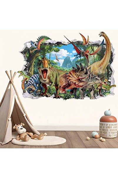 GENERAL Dinosaur Design Wall Stickers for Bedroom: Less Than 30 Minutes Insta...