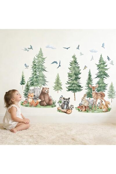 GENERAL Amimagin Nursery Animal Design Wall Stickers: Installation in Less Th...