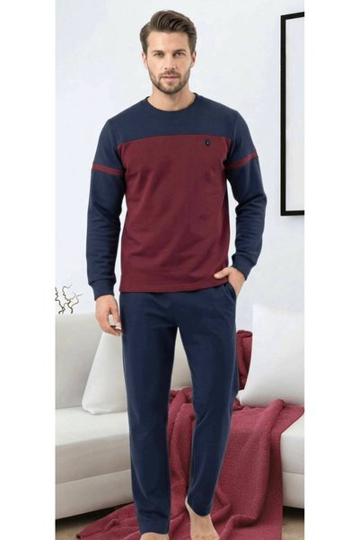 Erse 100% Cotton Three-Thread Men's Tracksuit-Pajama Set