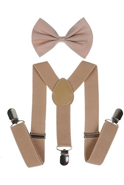 Yelajoy 1 Pcs Elastic Braces, Adjustable Bow Tie with 3 Clips for Children