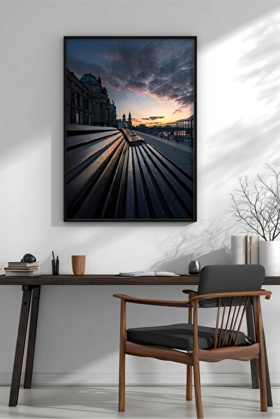 KEYFHOME Sâmbătă seara Peisajul natural înrămat MDF Tablou Poster Living Deco...