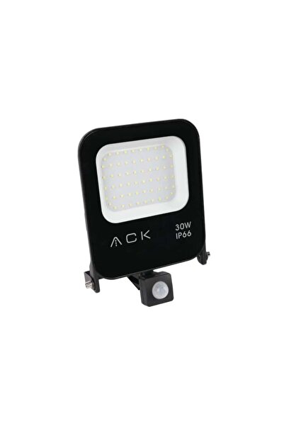 ACK 30W Siyah 6500K Sensörlü Led Projektör AT62-23032