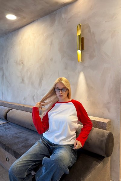 lizge giyim BİSİKLET YAKA GARNİLİ TSHIRT