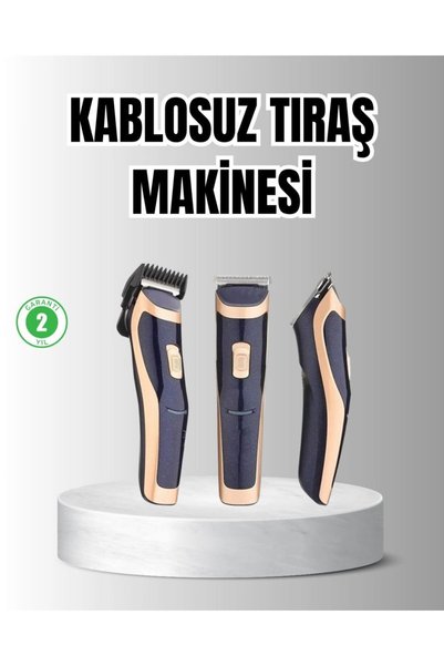 Homica Unisex Şarjlı Saç Ve Sakal Tıraş Makinesi - Ayarlanabilir Tarak Başlıkları, Sessiz Motor