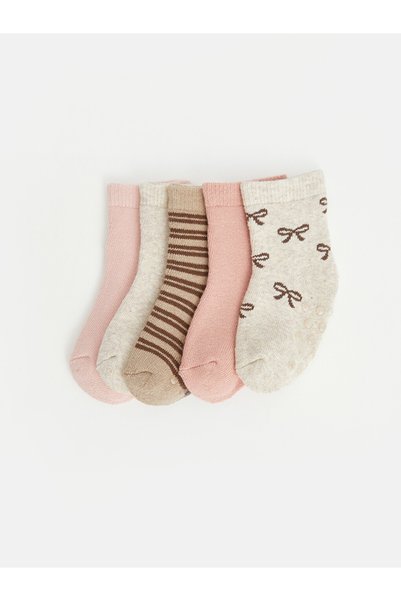 LC Waikiki Socks - Ecru - Patterned