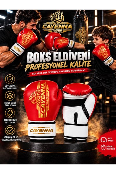 cayenna TIGER Boks Eldiveni – Darbe Emici, Dayanıklı, Çocuk ve Yetişkin İçin ...
