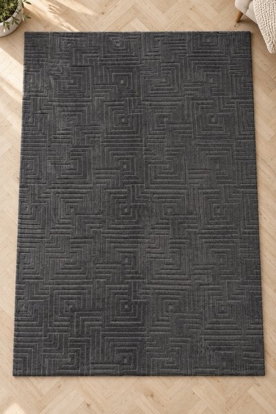 Modamina غطاء سجاد مرن من ويلسوفت بمساحة 6 متر مربع (200 × 300 سم)، بنمط هندسي، غطاء حماية للسجاد ذو ملمس ناعم