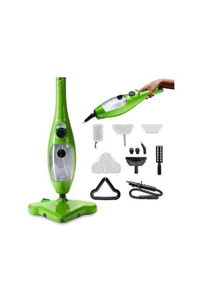 ROHS ممسحة بخارية H2O X5 Elite برأسين، منظف بخاري محمول، للأرضيات والبلاط وال...