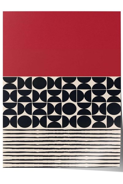 Postifull Geometrik Soyut Desen Çerçevesiz Poster NO:160429