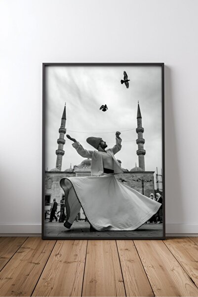 KEYFHOME Moschee și arhitectură islamică nr. 77 Tablou MDF înrămat Poster pen...