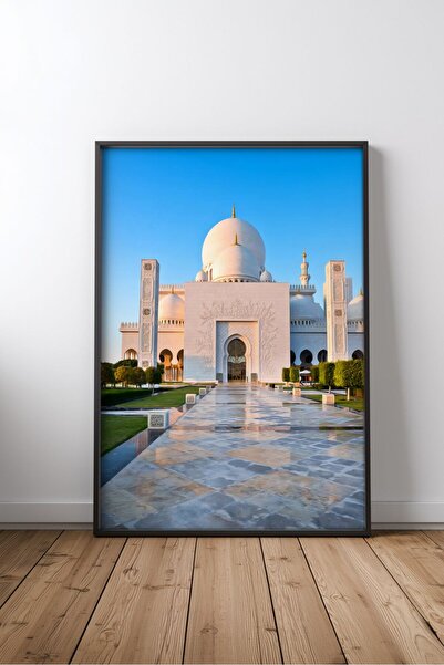 KEYFHOME Moschee și arhitectură islamică nr. 89 Tablou MDF înrămat Poster pen...
