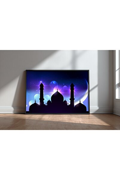 KEYFHOME Peisaj Islamic Nr. 4 Tablou MDF înrămat Poster pentru decor de peret...