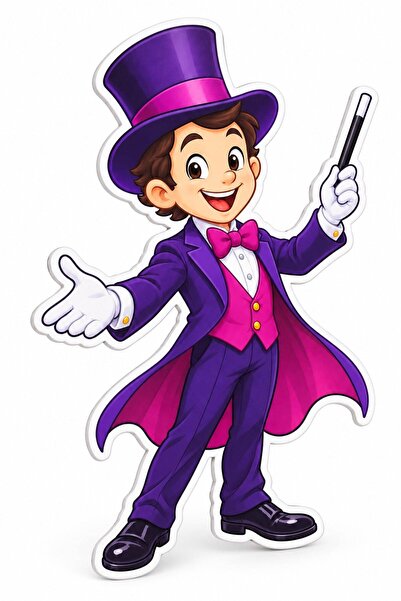 ShopPrint Decor Magician vesel din PVC Forex 3 mm, decupat pe contur, 52x80 cm