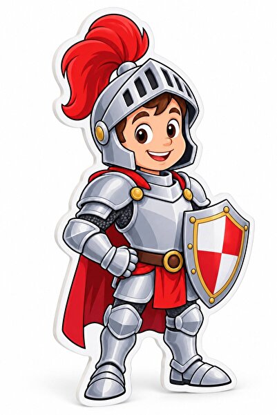 ShopPrint Decor Cavaler vesel din PVC Forex 3 mm, decupat pe contur, 65x100 cm
