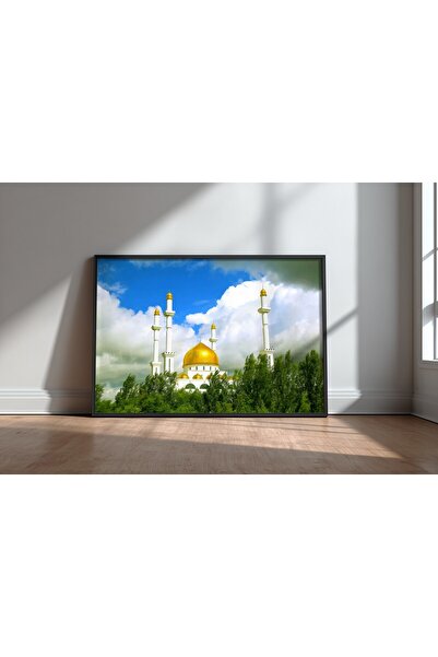 KEYFHOME Mosque and islamic architecture no 63 framed mdf table poster living...