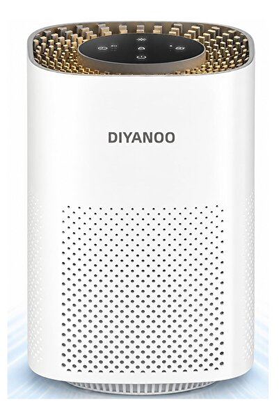 DIYANOO Air Purifiers for Bedroom Up to 20 m², H13 True HEPA Filter for Smoke...