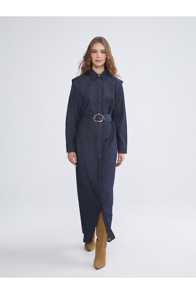 LC Waikiki Nevavm with a Difference, Lcw Modest Indigo Denim Straight Loose &...