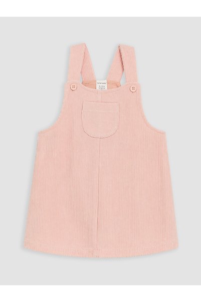 LC Waikiki Lcw Baby Pink Baby Girl Velvet Salopet Dress with Nevavm Difference