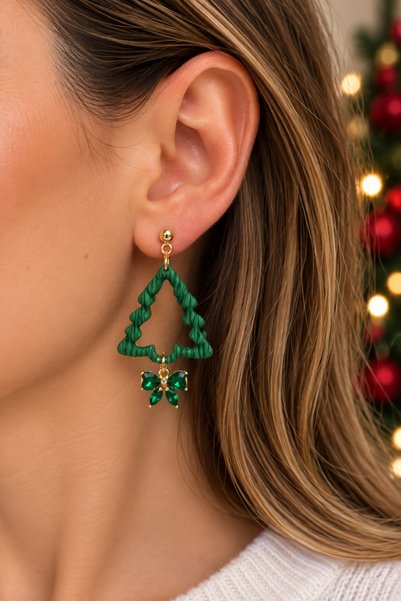 Handmade Cercei -Magia Verde