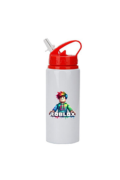 Photoretous Ρόμπλοξ Παγούρι Νερού 600ml Λευκό με Κόκκινο Καπάκι