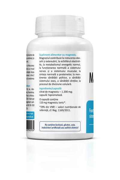 Zenyth Pharmaceuticals Magnesium Citrate (Magneziu Citrat) 90cps