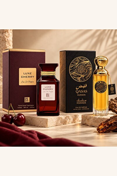 OEM Set 2 parfumuri arăbești 2x100 ml – Coroana Deșertului: Luxe Cherry, Qasa...