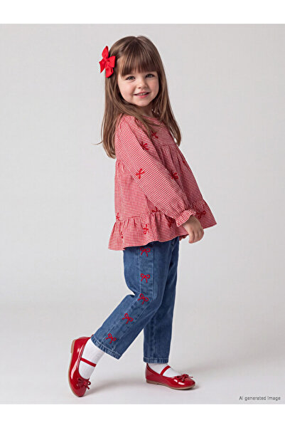 LC Waikiki Embroidered Baby Girl Jean Pants for Style Seekers from Uzg Store