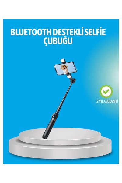 Generic Brand Bluetooth Lighted Remote Control Selfie Stick – 130 cm Height