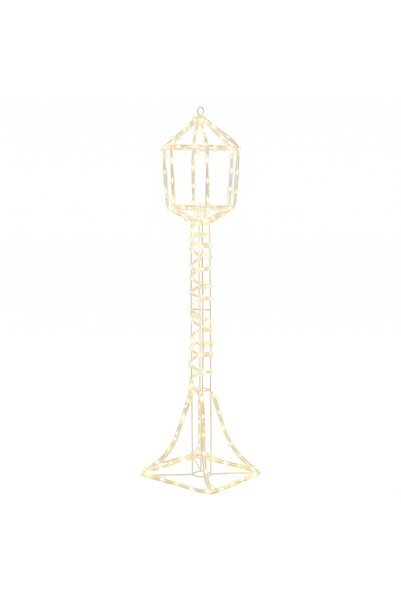 vidaxl Felinar de stradă LED decorativ LOVIISA 160 LED-uri Alb cald