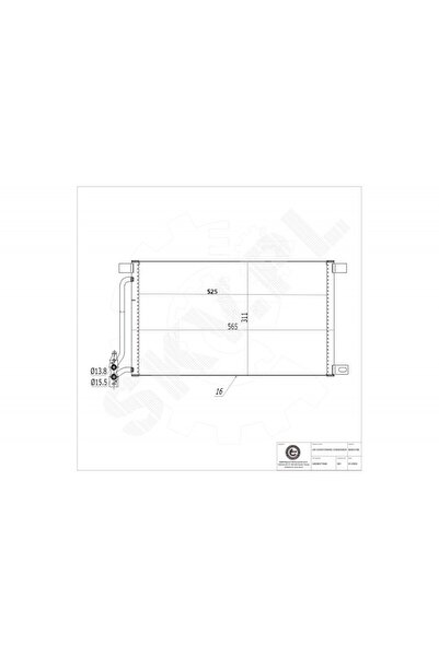 ESEN SKV Radiator aer condiționat BMW Seria 3 X3 64538377648