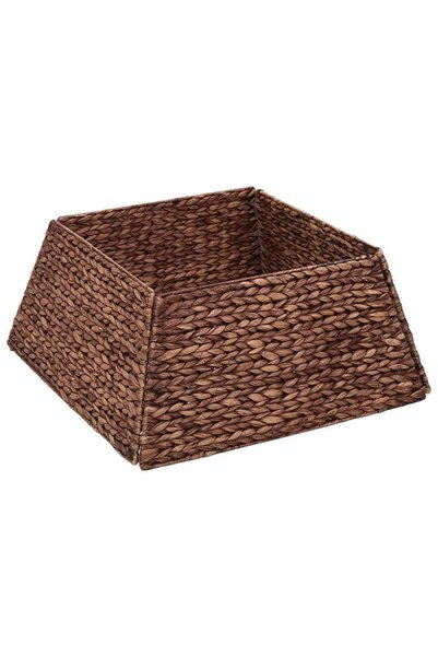 vidaxl Guler pentru Pomul de Crăciun Pătrat Maro 50 x 50 x 25 cm