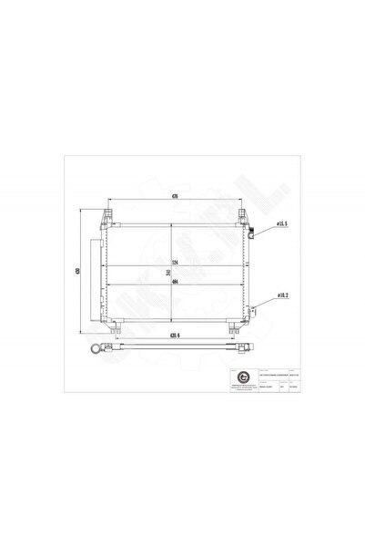 ESEN SKV Radiator aer condiționat Toyota Yaris cu uscător 884600D200