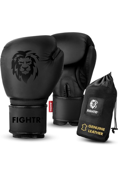 FIGHTR ® Pro Boxing Gloves made of genuine leather | men and women | for boxi...