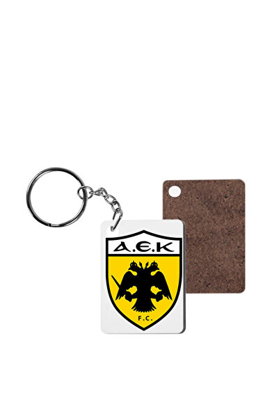 Photoretous Ξύλινο Ορθογώνιο Μπρελόκ AEK