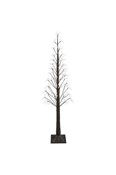 vidaxl Brad de Crăciun tip stea Maro 17 x 17 x 180 cm Plastic