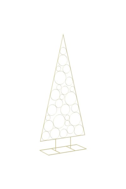 vidaxl Pom de Crăciun din metal KUOPIO 210 cm Oțel Auriu