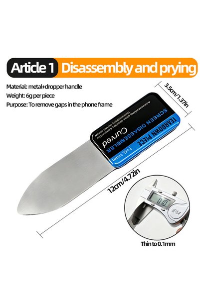 Choice Curved Pry0.1Mm Metal Pry Tool Kit Ultra-Thin Opening Spudger for Mobi...