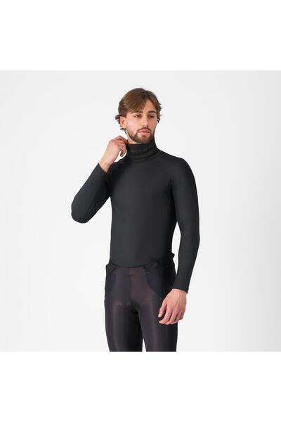 Castelli Bluză corp Flanders Neck Warm - negru | guler înalt termic