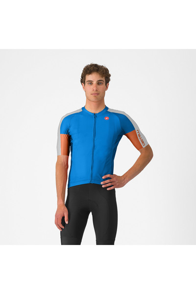 Castelli regular fit short sleeve cycling t-shirt - Entrata 6 Jersey - blue |...