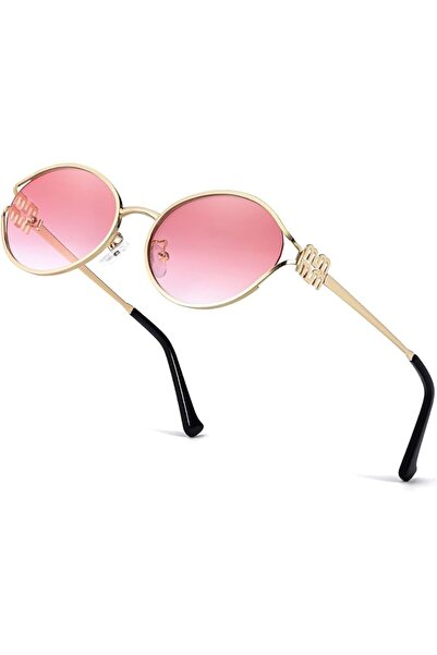 GENERAL DreamCalf Retro Oval Sunglasses for Women Classic Round Designer Sun ...