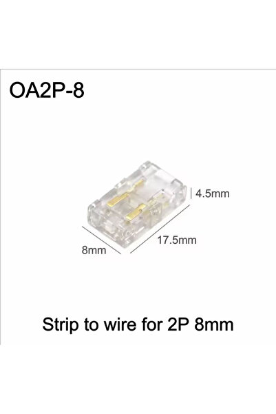 Choice 10PCS OA2P-8 Hand Pressed Solder Free Easy to Install 2/3/4 Pin LED Li...