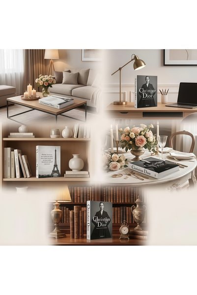 NIBEMINENT Decorative Book – High-Gloss Art Edition for Coffee Table & Home Styling