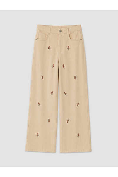 LC Waikiki Esvab • Modern & Distinctive Wide-Legged Gabardine Pants for Girls