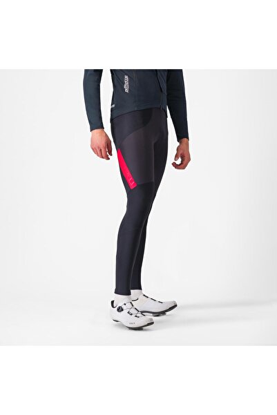 Castelli Pantaloni lungi cu bretele Sorpasso RoS - negru/roșu | protecție maximă